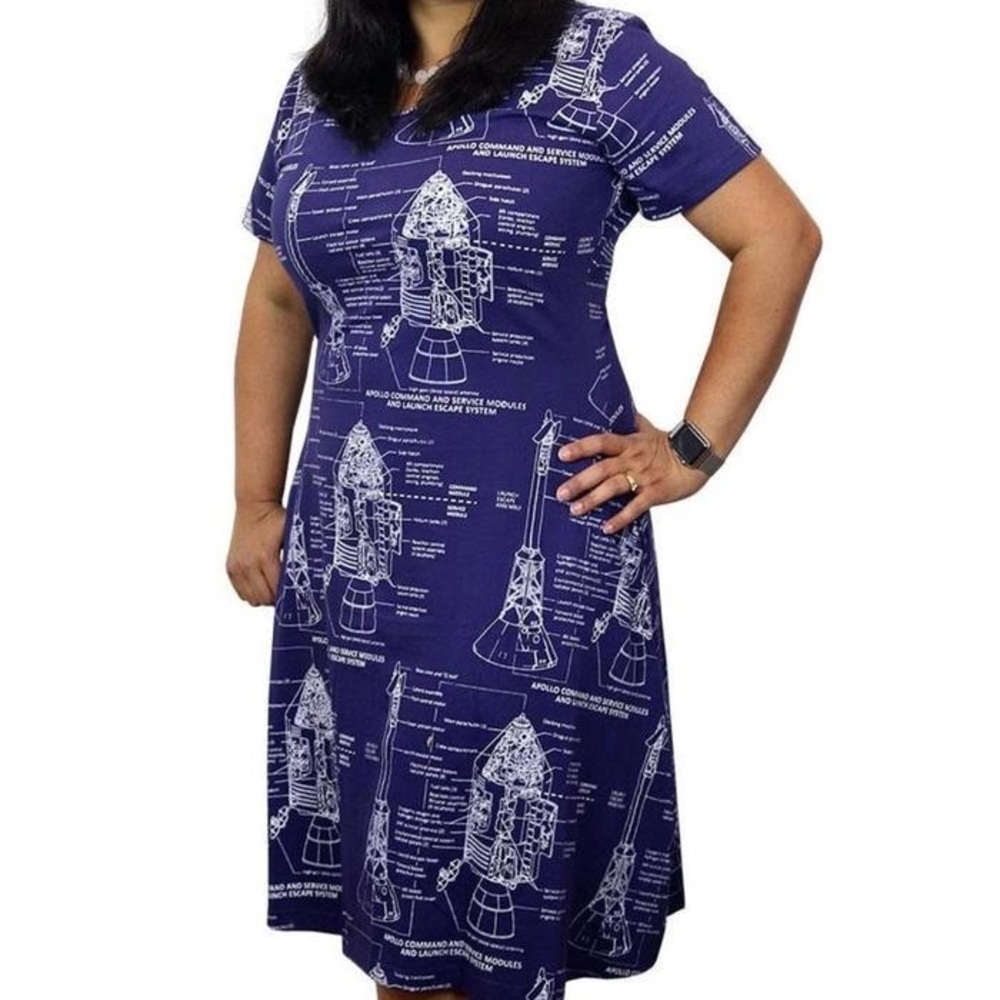 Svaha Apollo blueprint rocket dress 🚀🌝